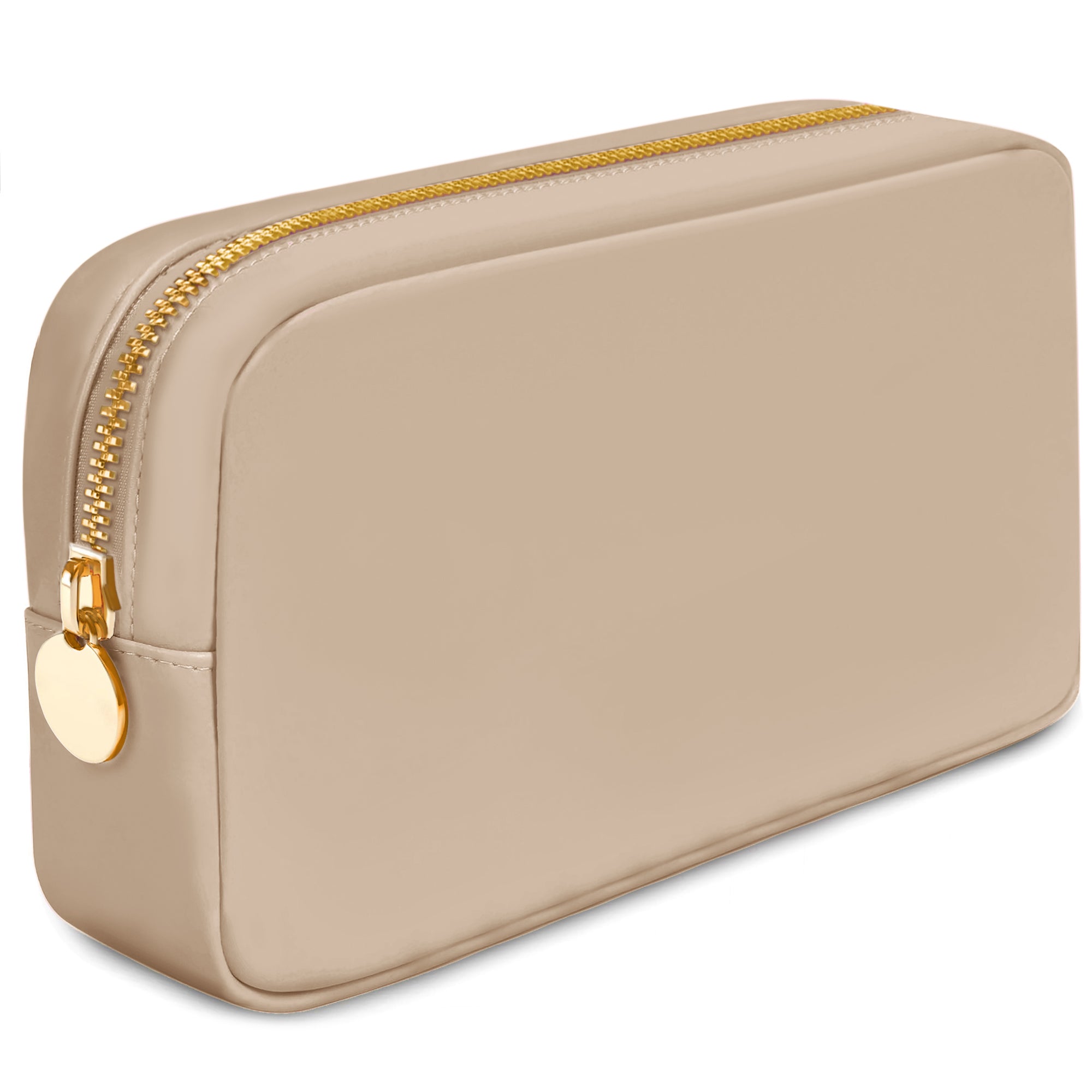 Dancour Small Makeup Bag For Purse - Beige Cosmetics Bag For Women Dancour Small Makeup Bag For Purse - Beige Cosmetics Bag For Women