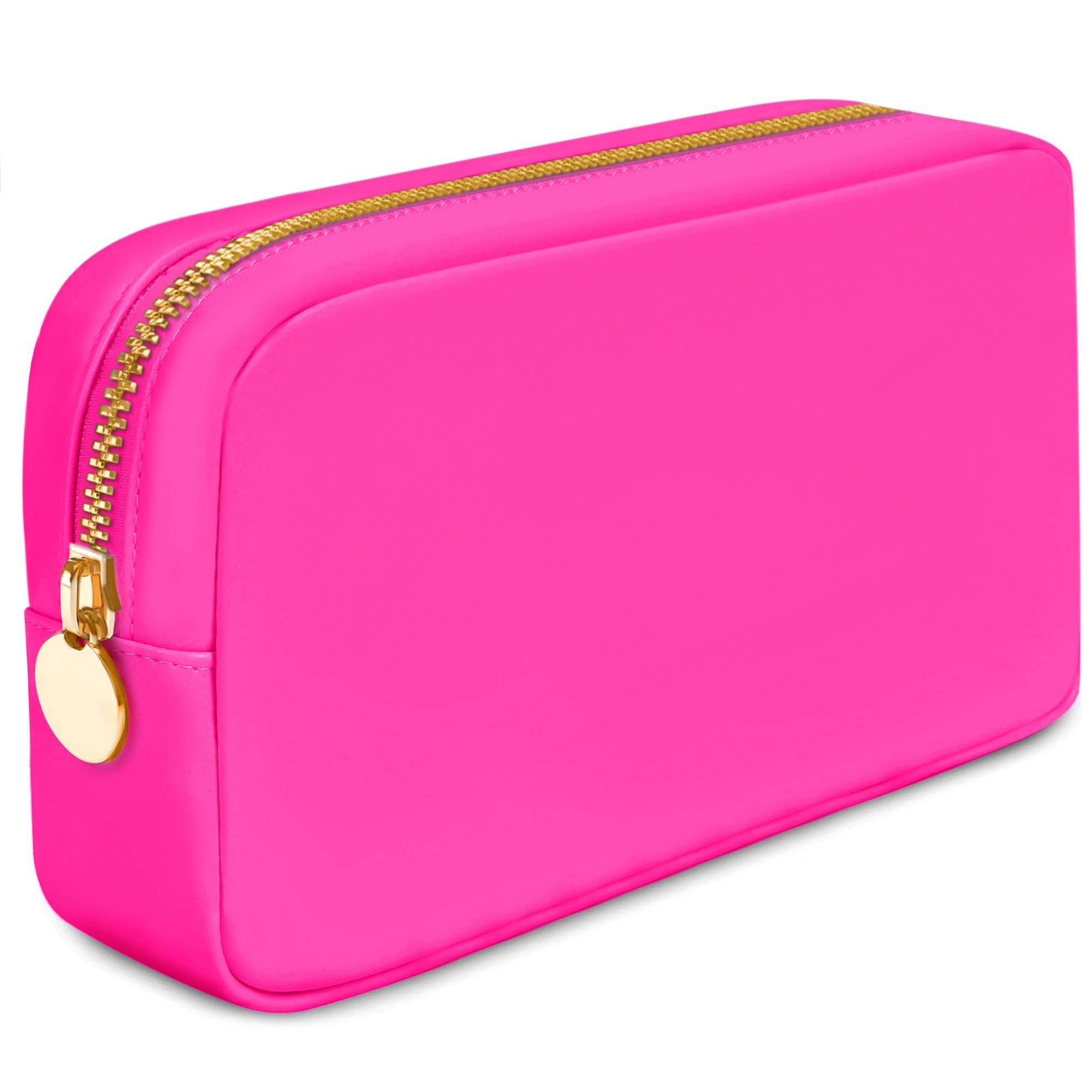 Small Makeup Bag For Purse Hot Pink Cosmetics Bag For Women Travel Toiletry Bag Hot Pink