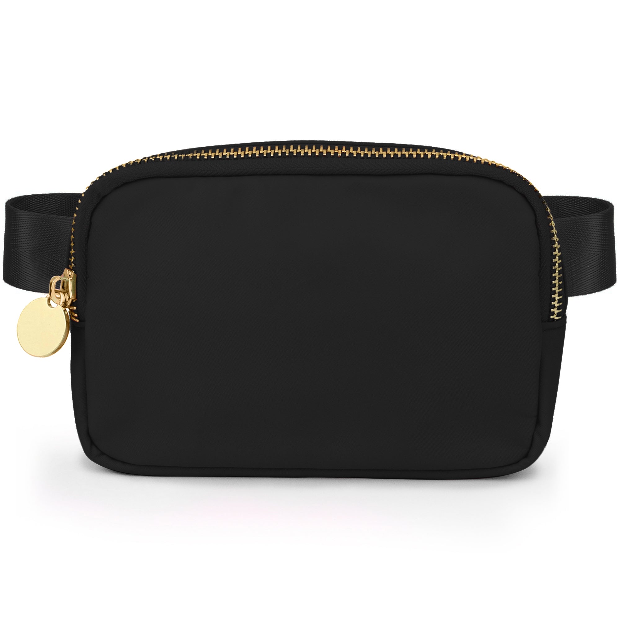 Nylon Belt Bag Black Fanny Pack For Women Crossbody Bag Waist Pack