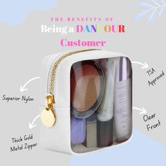 Clear Makeup Bag Mini Makeup Bag for Purse Mini Bag Pouch Purse Clear Pouch Small Cosmetic Bag for Purse Cosmetic Pouch Clear Cosmetic Bag Travel Case Mini Pouch Travel Cosmetic Case