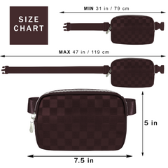 Brown checkered belt bag Brown checkered fanny pack leather checkered fanny pack Brown leather fanny pack women faux leather fanny pack crossbody leather belt bag crossbody small crossbody bag leather crossbody bag leather cross body bag lv cross body bag women’s waist pack lv waist bag women lv bum bag lv mini bum bag leather hip bag