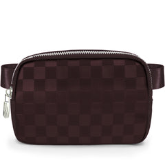 Brown checkered belt bag Brown checkered fanny pack leather checkered fanny pack Brown leather fanny pack women faux leather fanny pack crossbody leather belt bag crossbody small crossbody bag leather crossbody bag leather cross body bag lv cross body bag women’s waist pack lv waist bag women lv bum bag lv mini bum bag leather hip bag