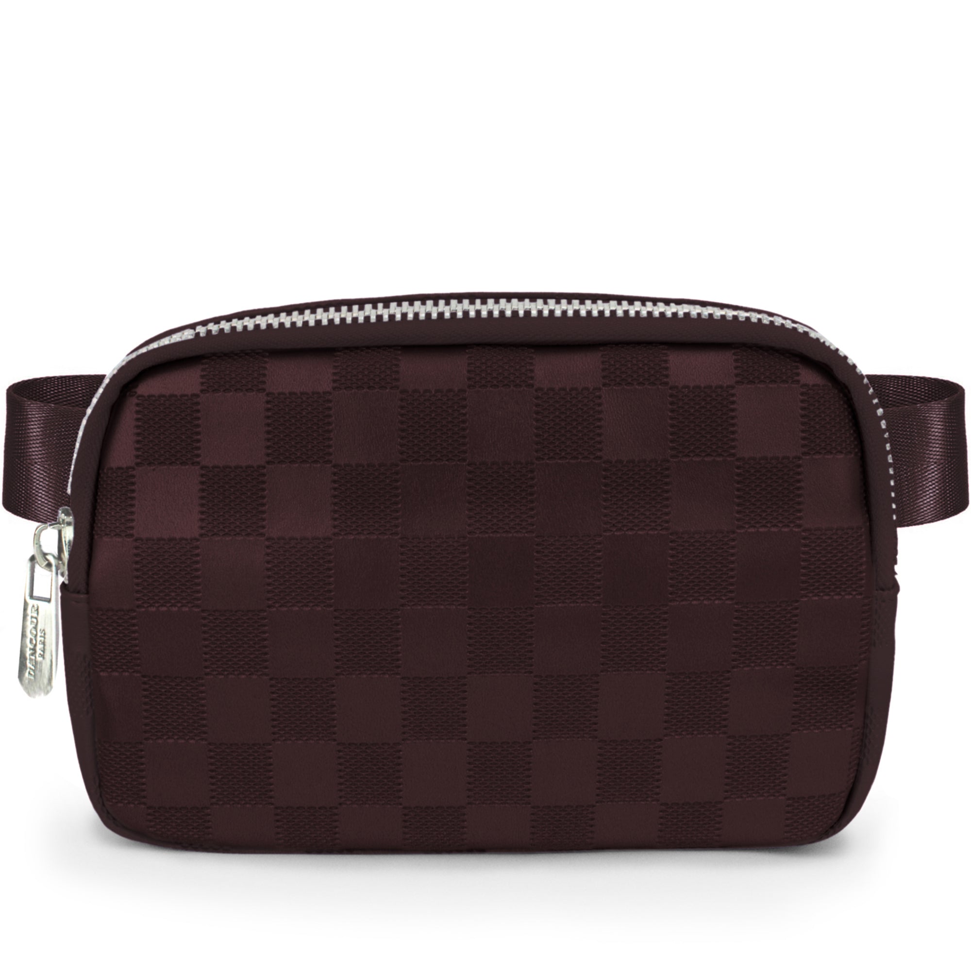 Checkered Belt Bag - Red Fanny Pack For Women - Crossbody Waist Bag