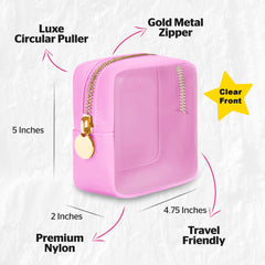 Clear Makeup Bag Mini Makeup Bag for Purse Mini Bag Pouch Purse Clear Pouch Small Cosmetic Bag for Purse Cosmetic Pouch Clear Cosmetic Bag Travel Case Mini Pouch Travel Cosmetic Case