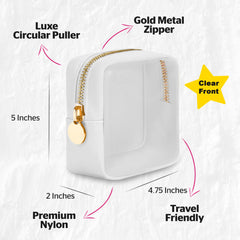 Clear Makeup Bag Mini Makeup Bag for Purse Mini Bag Pouch Purse Clear Pouch Small Cosmetic Bag for Purse Cosmetic Pouch Clear Cosmetic Bag Travel Case Mini Pouch Travel Cosmetic Case