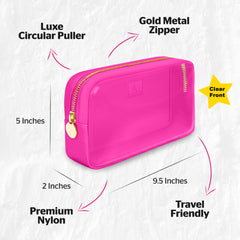 Clear Makeup Bag Mini Makeup Bag for Purse Mini Bag Pouch Purse Clear Pouch Small Cosmetic Bag for Purse Cosmetic Pouch Clear Cosmetic Bag Travel Case Mini Pouch Travel Cosmetic Case