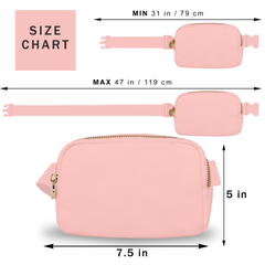 Pink Leather Belt Bag Womens - Leather Fanny Pack Women - Crossbody Bag Waist Pack Bum Bag