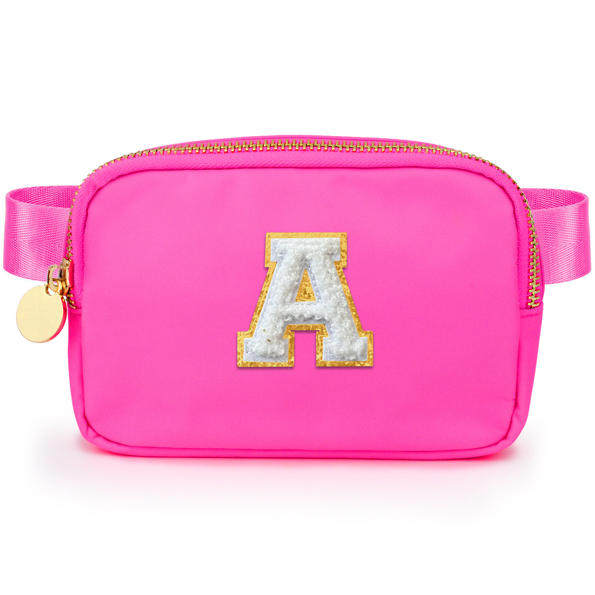 kids fanny pack girls Small Waist Fanny Pack Belt Bag Crossbody with Initial Letter Mini Cross Body Purse Travel Accessories Preppy Stuff 8 year old girl birthday gift gifts for 11 year old girl fanny pack for girls kids crossbody bag belt bag for girls girls crossbody bag girls belt bag personalized gifts for girls cross body bag for girls pink belt bag 