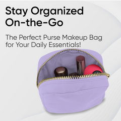 Mini Makeup Bag For Purse - Purple Pouch - Coin Purse Wallet For Women
